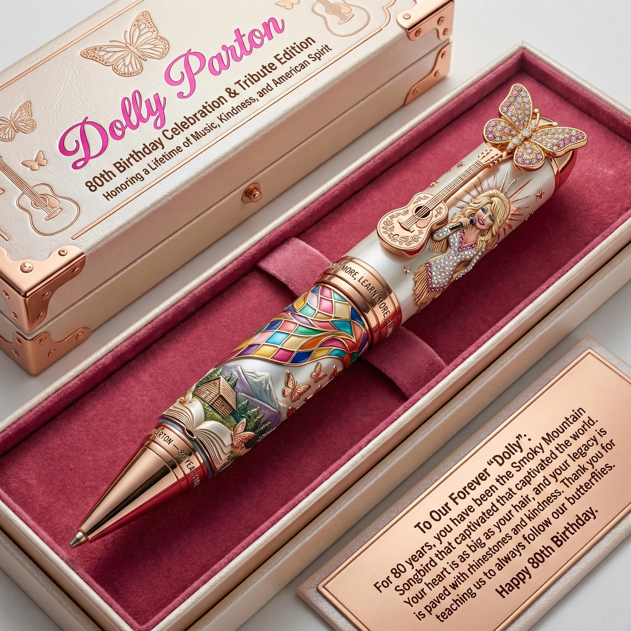 Dolly Parton 80th Birthday Celebration Commemorative Pen