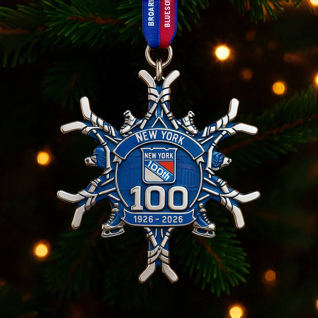 Rangers 100th Anniversary Christmas Ornament