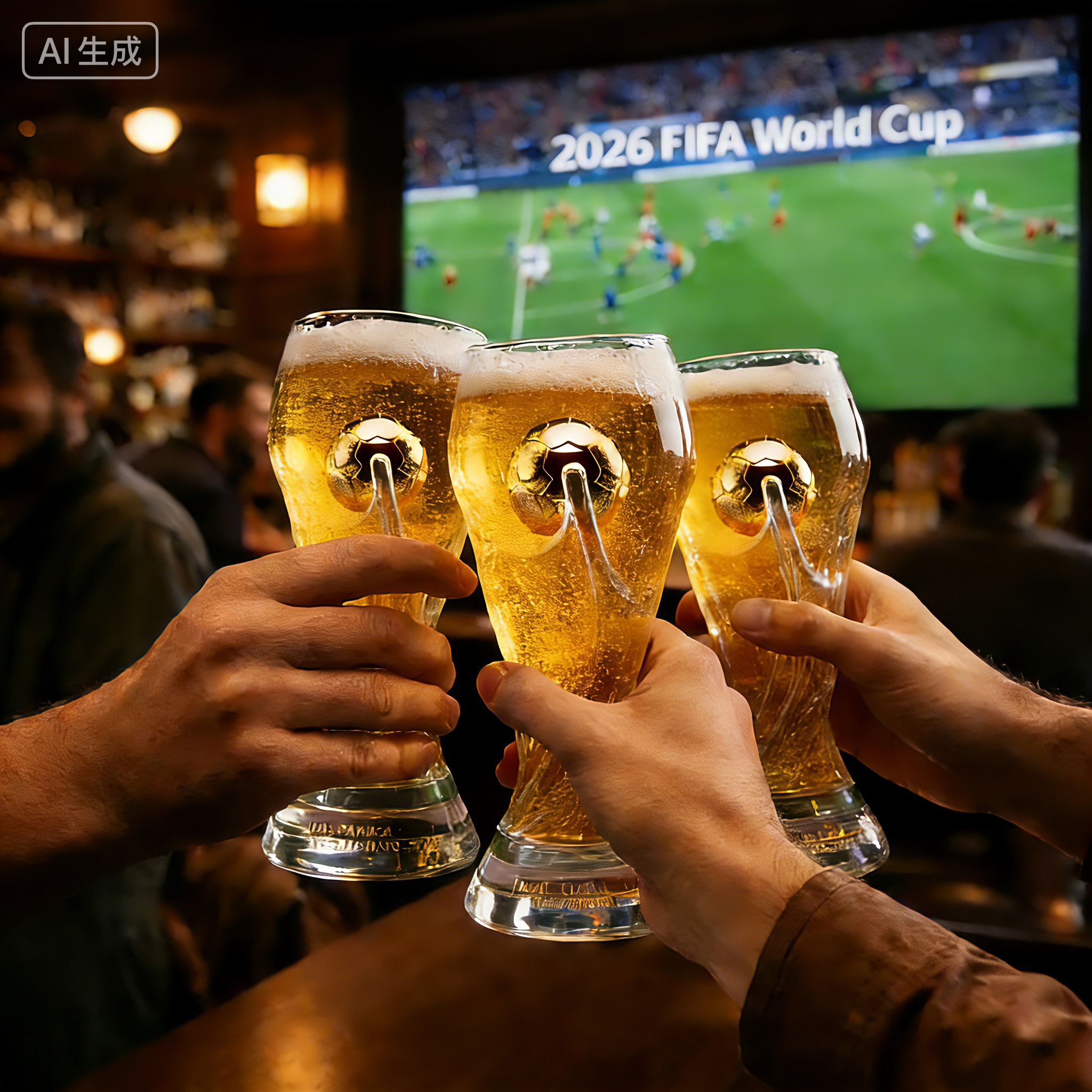 2026World Cup trophy Wine Glasses