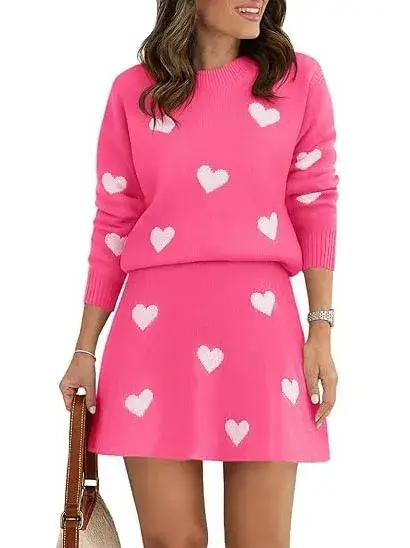 🔥Summer Arrivals🌟Women's Skirt 2 Piece Long Sleeve Crewneck Sweaters (Buy 2 Free Shipping)