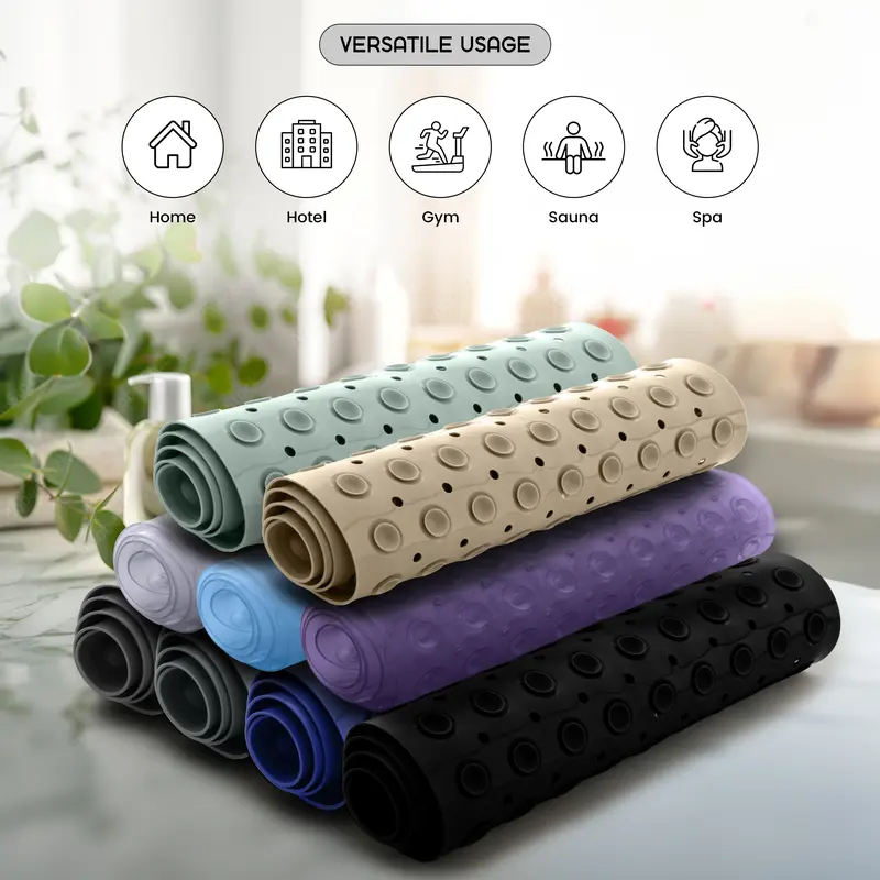 🎁Final 3 Hours: Only $19.99🎉Anti slip shower pad with suction cup and drainage hole