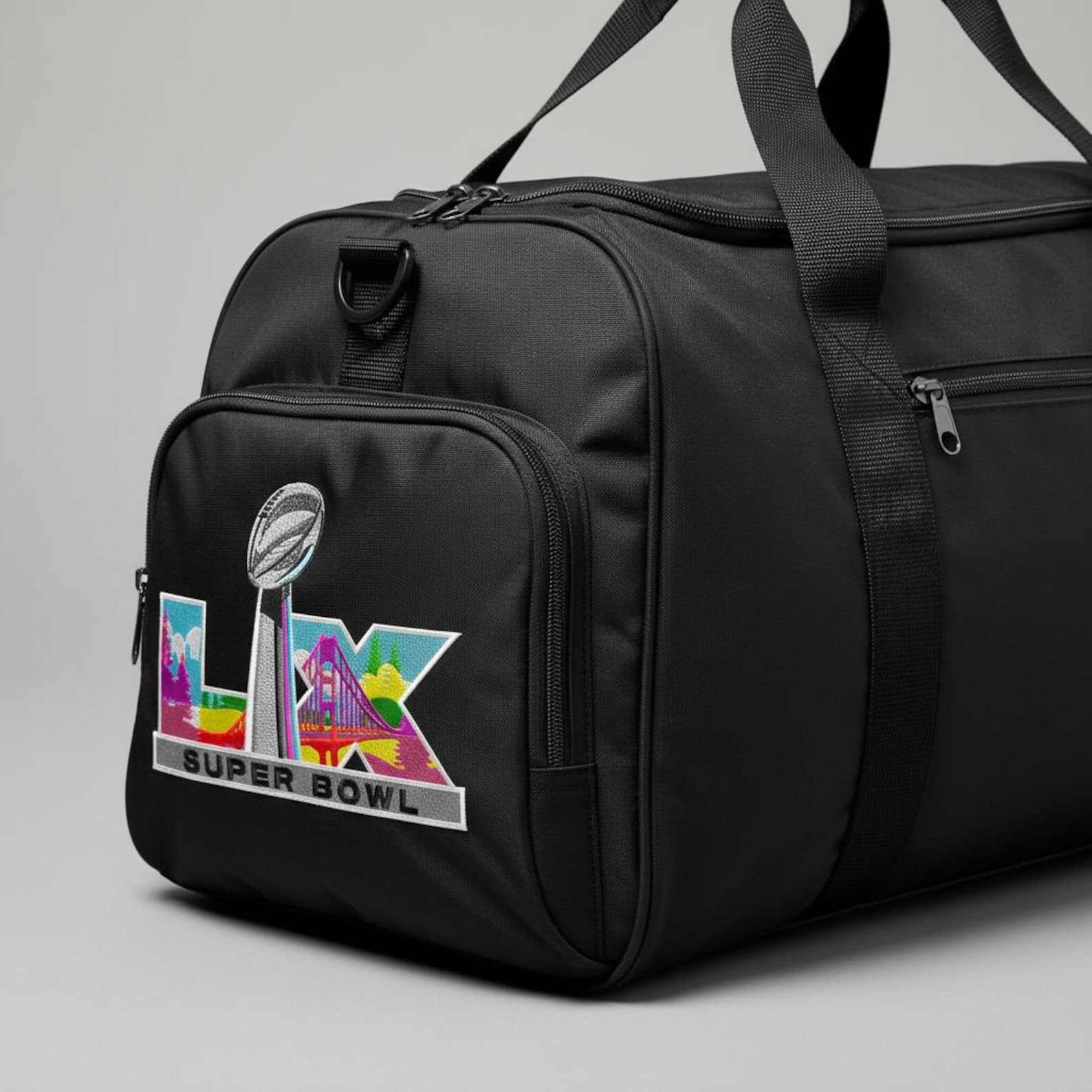 Super Bowl LX Embroidery | Lombardi Trophy Patch