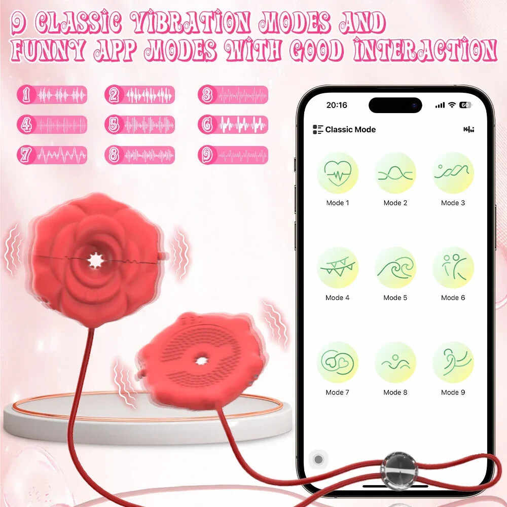 Rose App-Controlled Wireless Nipple Clamps