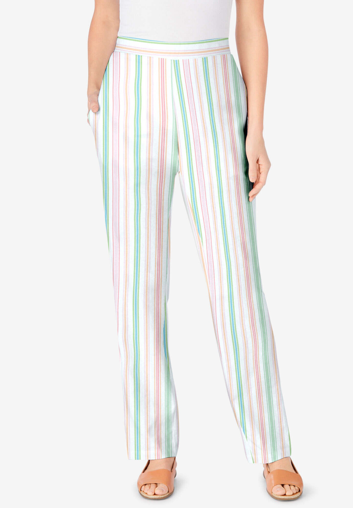 Straight Leg Linen Pant