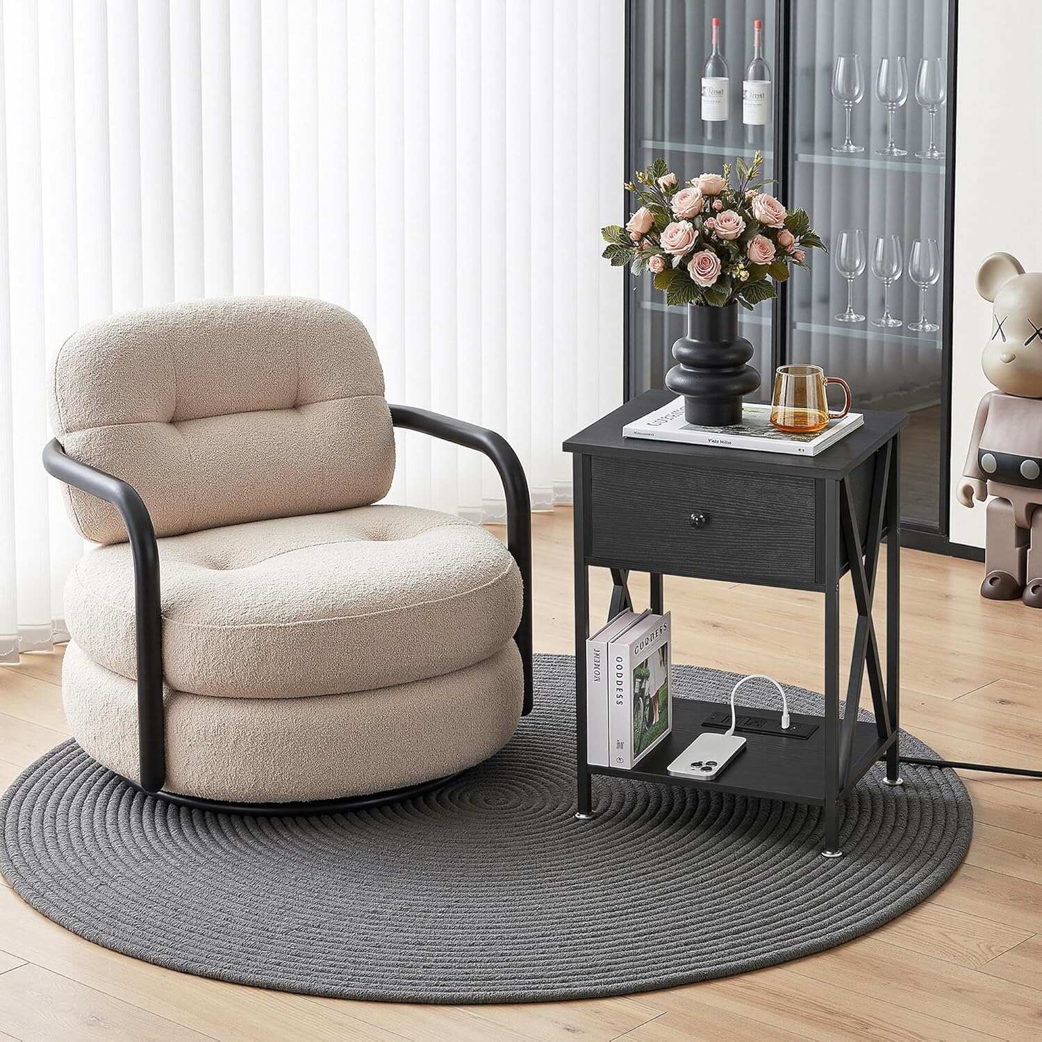 VECELO Nightstand Set of 2