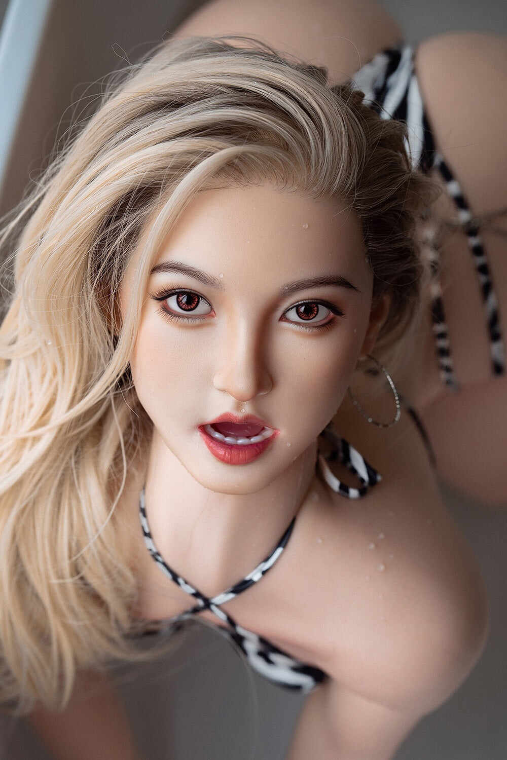 Dolly 5ft11/ 156cm #M27 Blowjob Head Full Silicone Most Realistic Blonde Big Boobs Full Size Female Sex Doll