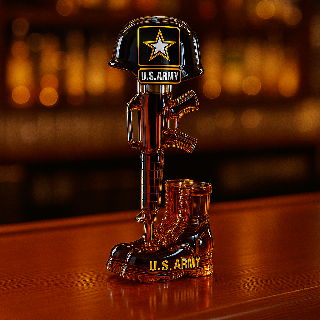 Battlefield Cross Whiskey Bottle – 250th Military Anniversary Edition