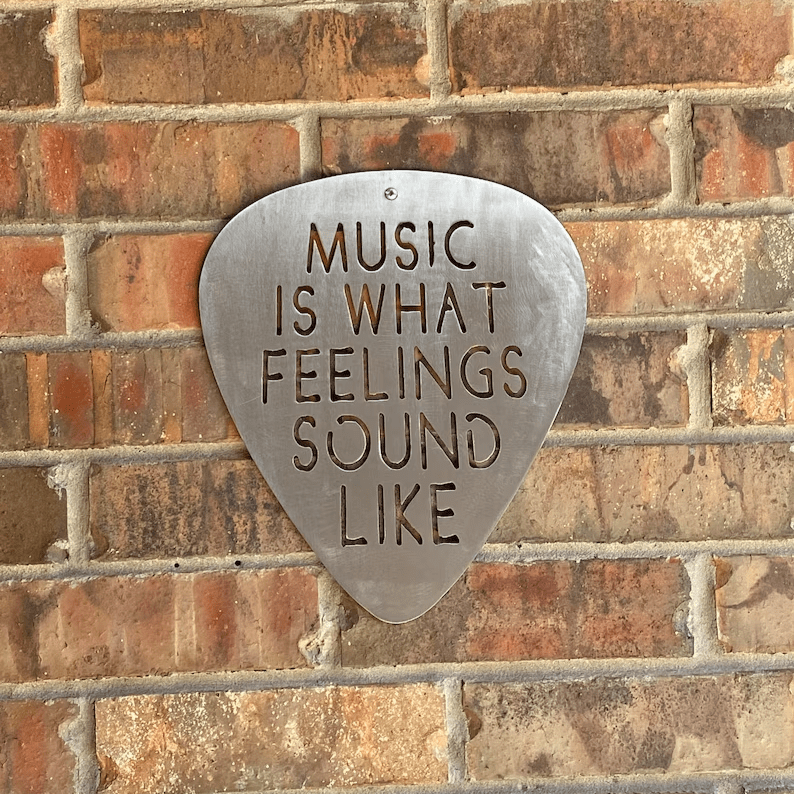 Steel Guitar Pick Wall Art