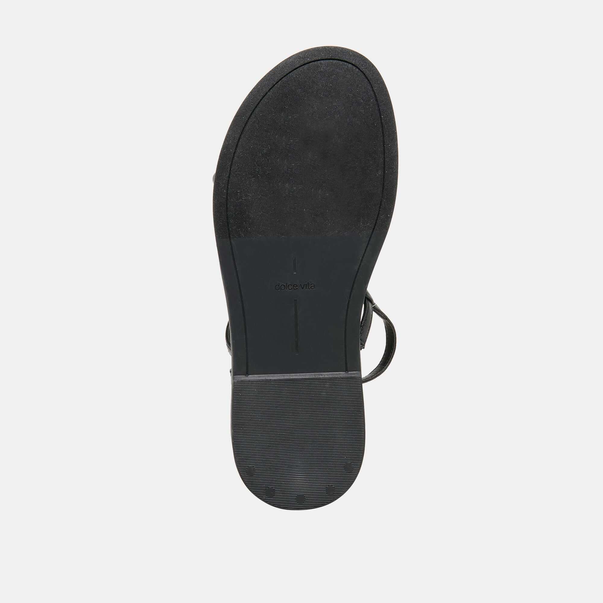 DOM SANDALS BLACK LEATHER