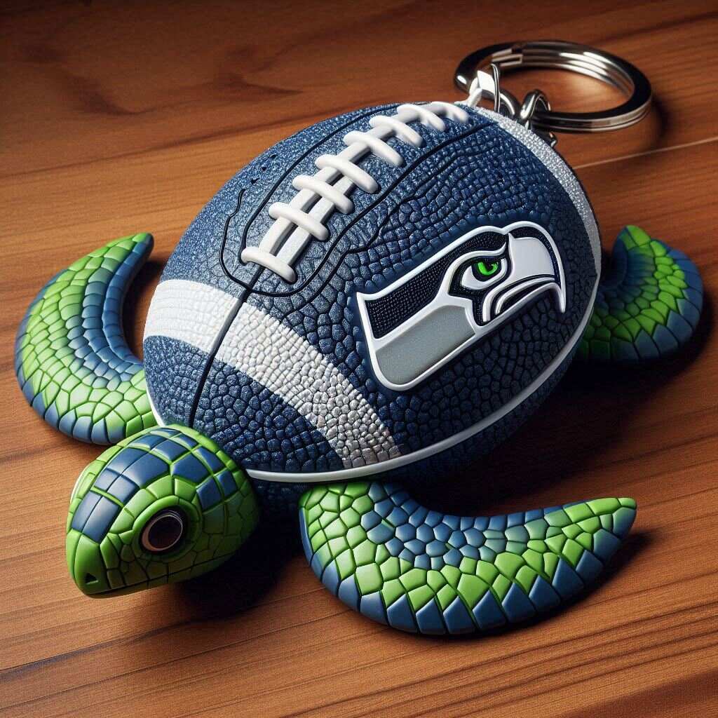🐢🏈Football Turtle Keychain