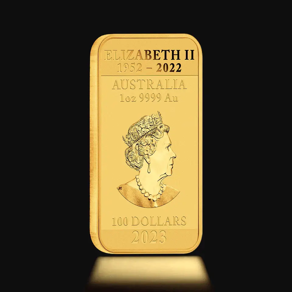 1 oz Australian Dragon Rectangular Gold Coin