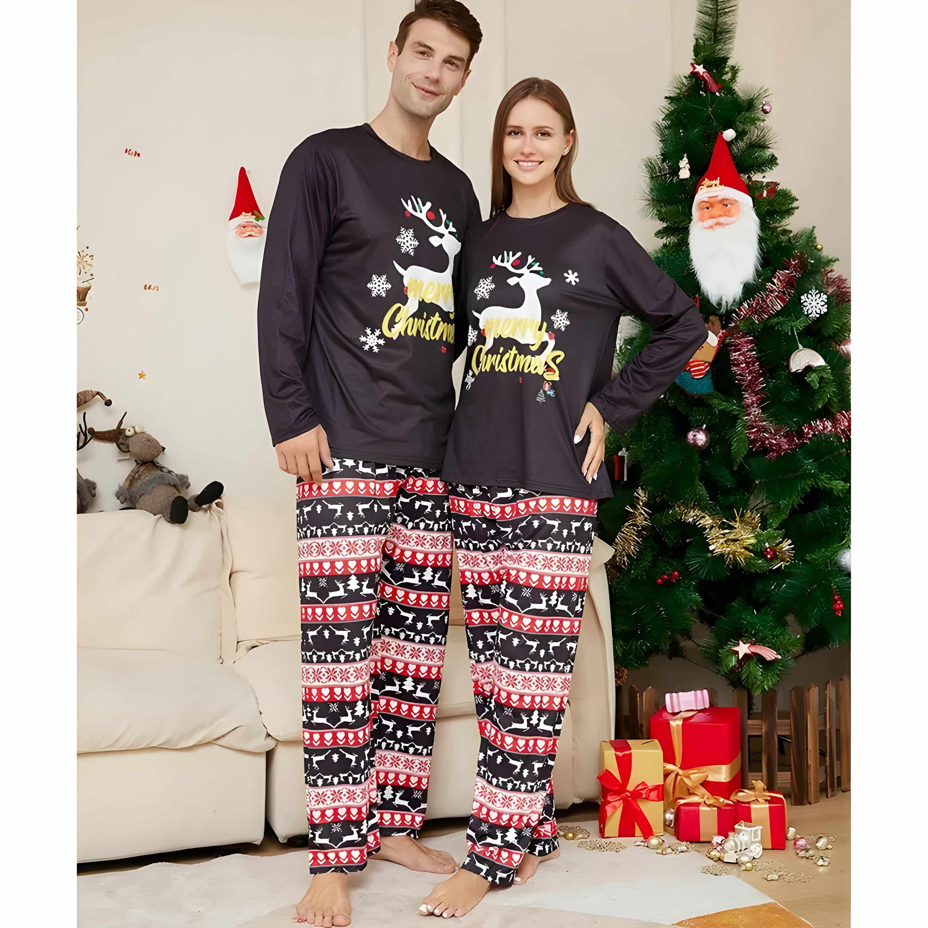 Kids Naughty Or Nice Matching Family Christmas Pajamas
