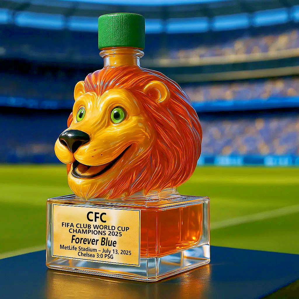 CHELSEA F.C. FIFA CLUB WORLD CUP CHAMPIONS Whiskey Bottle