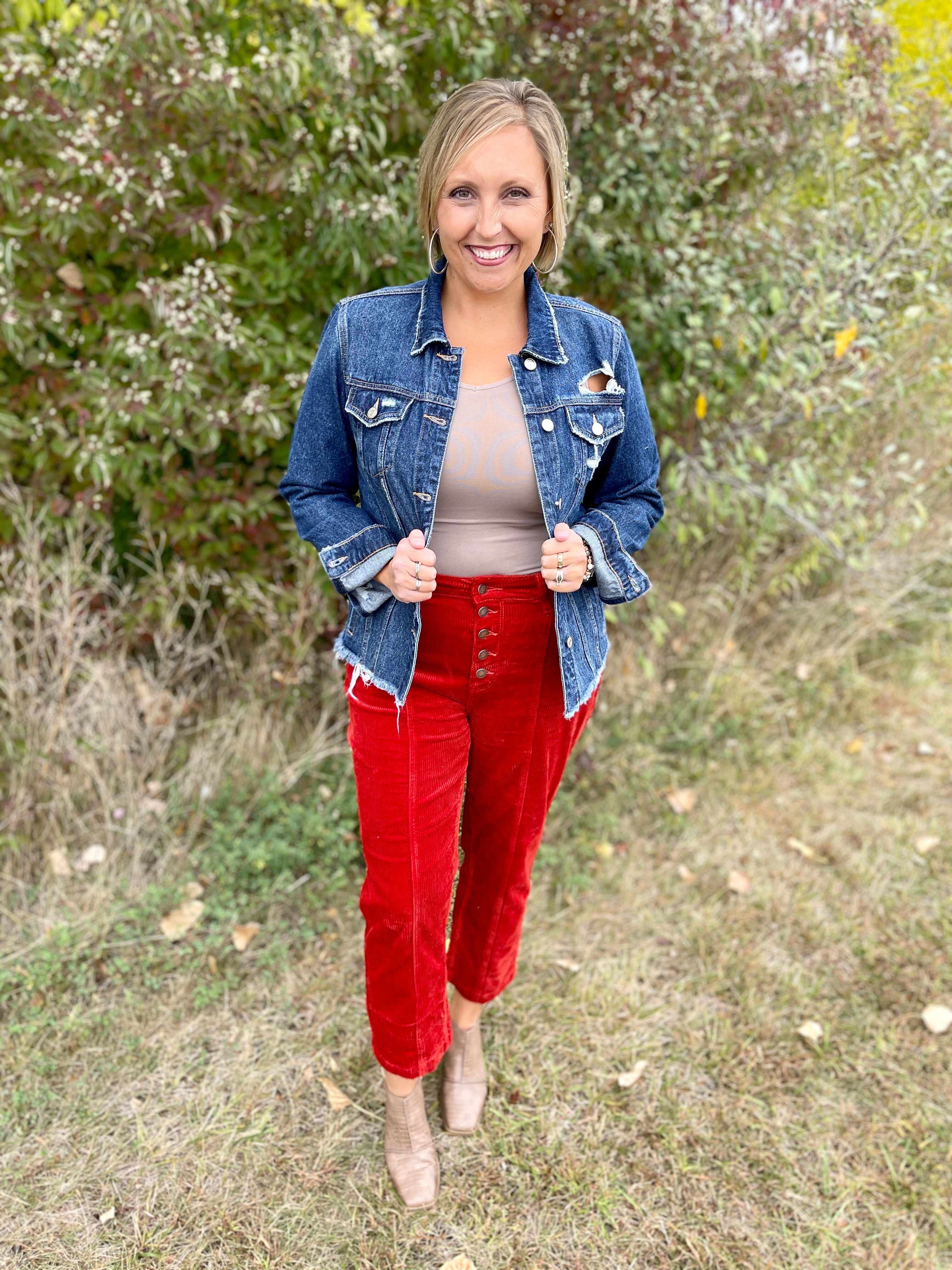 Plus/Reg Spice Up Your Life Corduroy Pants