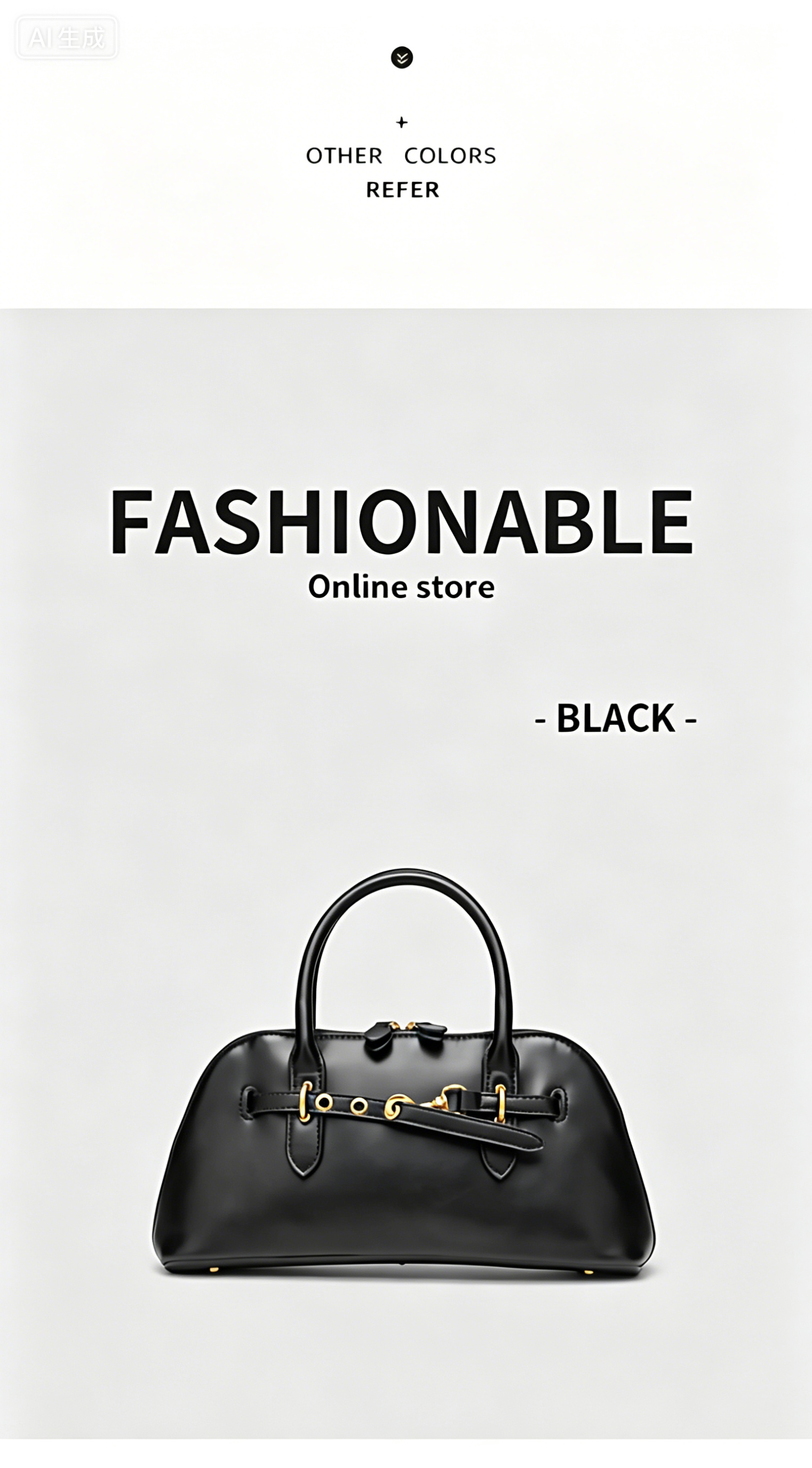 Fashionable bag with classic  design cowhide leather