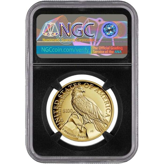 2023 W American Liberty $100 High Relief Gold NGC PF70 Advance Release Signed by Edmund C. Moy and David Ryder