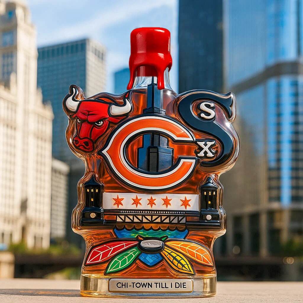 Chicago Limited Edition Whisky Bottle