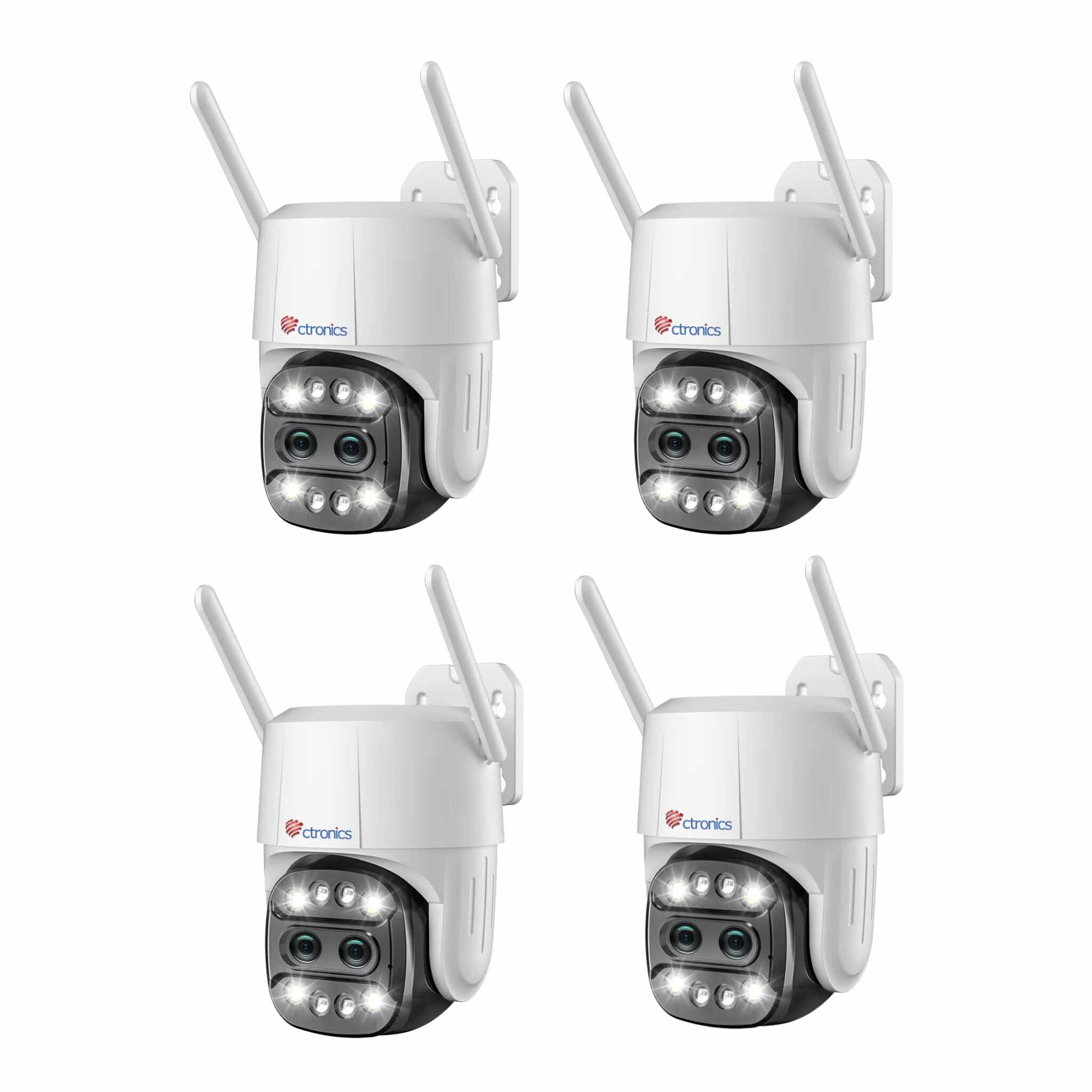 【2nd item $19.99】Ctronics 6X Hybrid Zoom Outdoor Surveillance Camera with Dual Lens