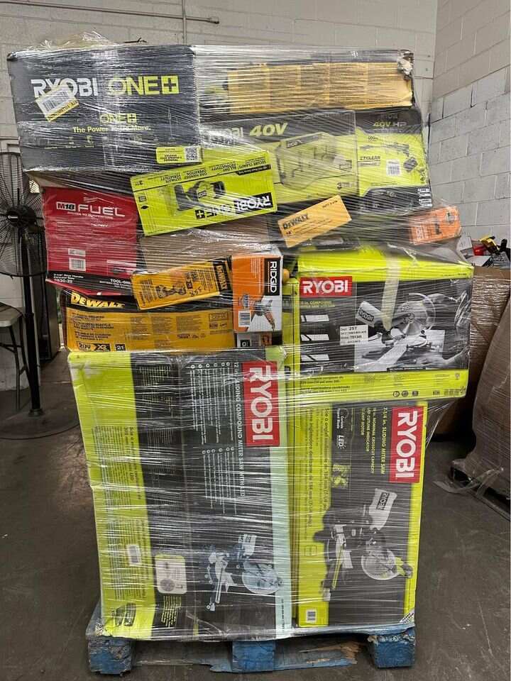 🎁2024 NEW Customer Returns Tool Pallets Online⭐Buy 7 FOOT TALL “MONSTER” PALLETS Online