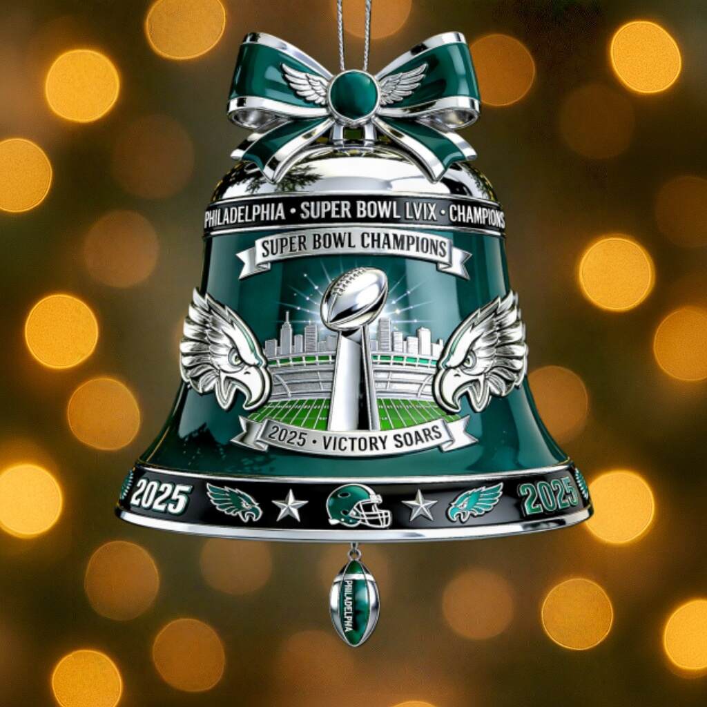 2025 Super Bowl Champions Bell Ornament