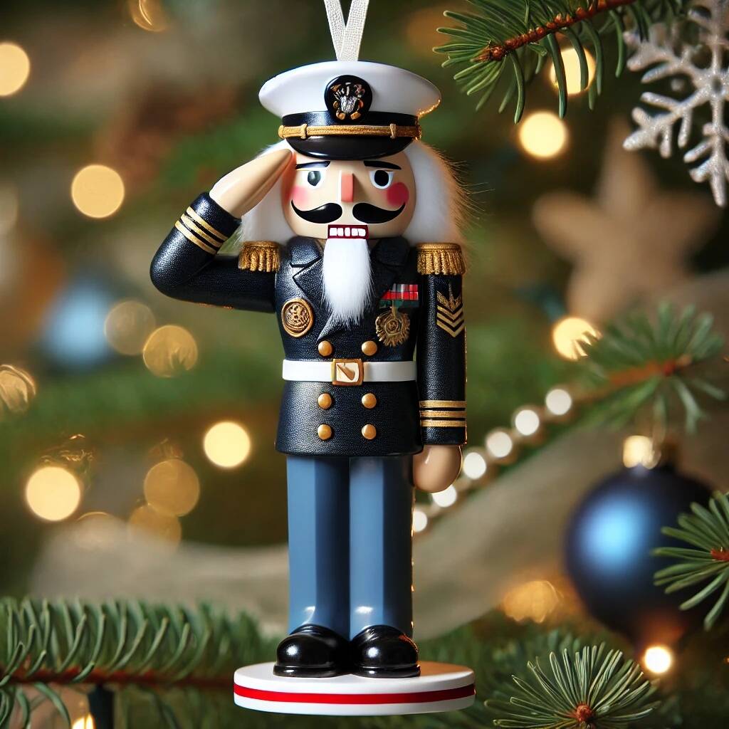 Veteran Tribute Nutcracker Statue Ornament