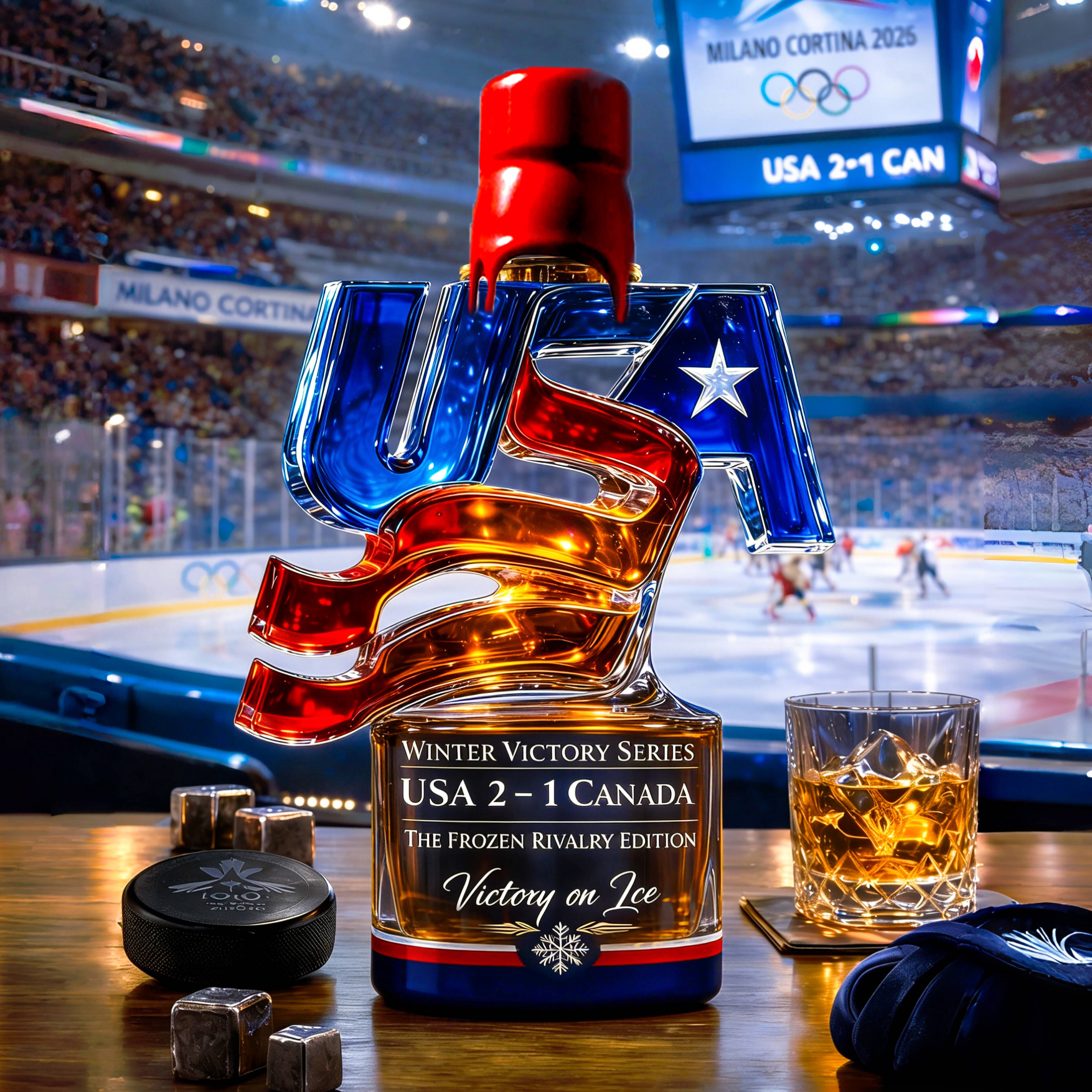 USA Winter Victory Series Whiskey Bottle(2026)