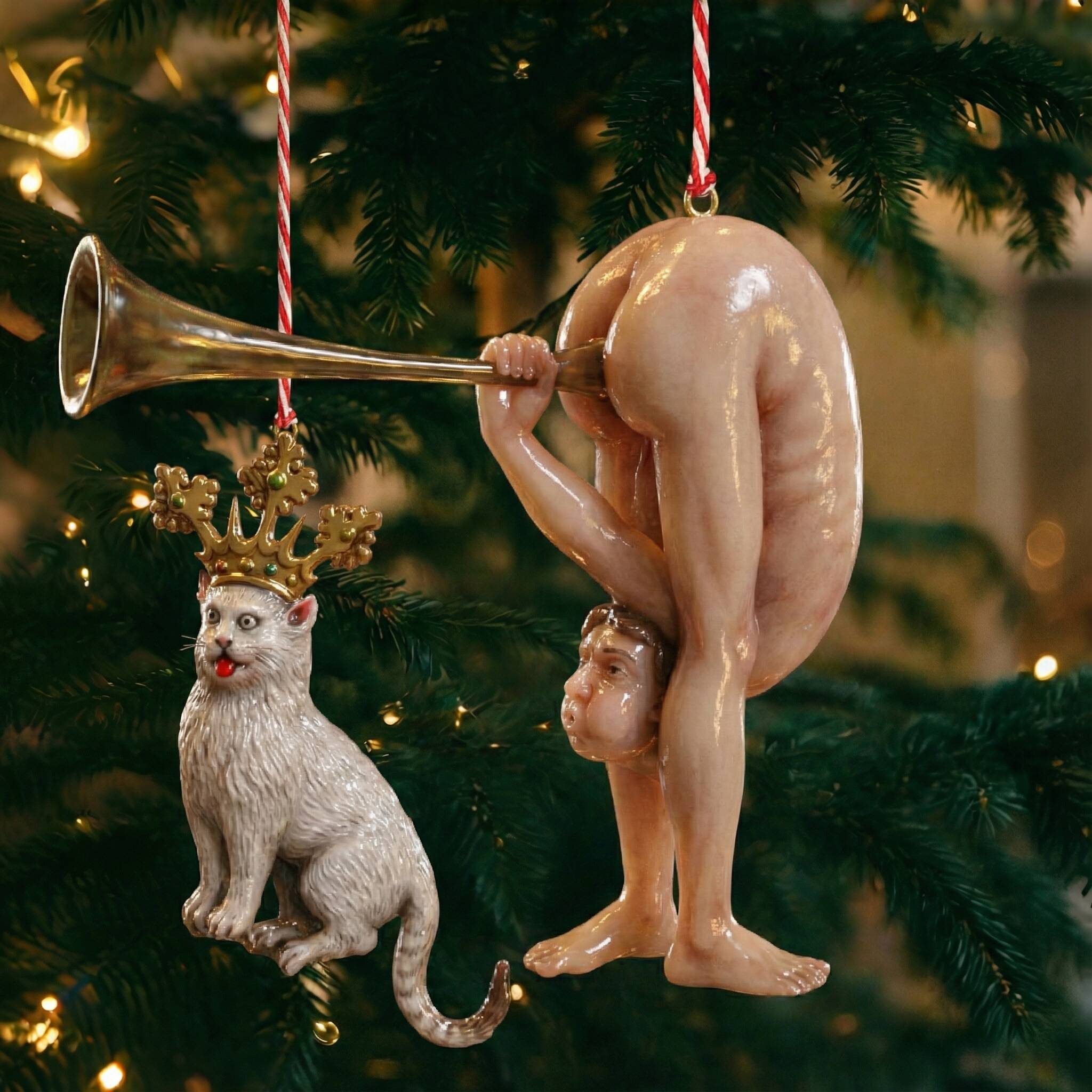 Funny Medieval Grotesque Ornament