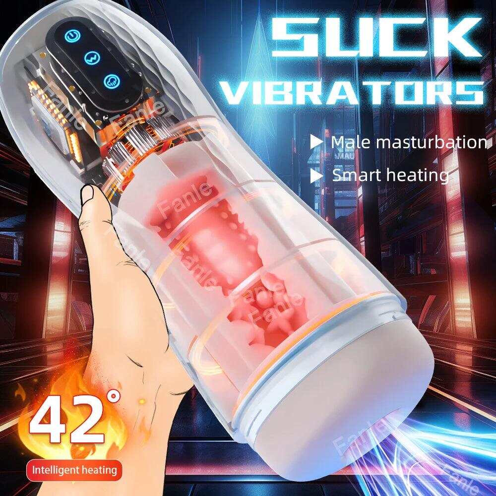 Automatic Sucking Male Masturbator – Heated Vibration Blowjob Machine for Men