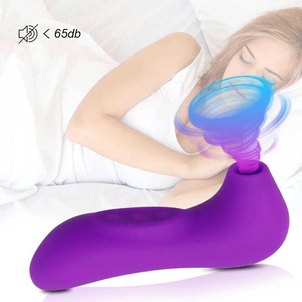 Clit Sucker Vibrator: Blowjob Tongue Suck, G-Spot & Nipple Stimulator