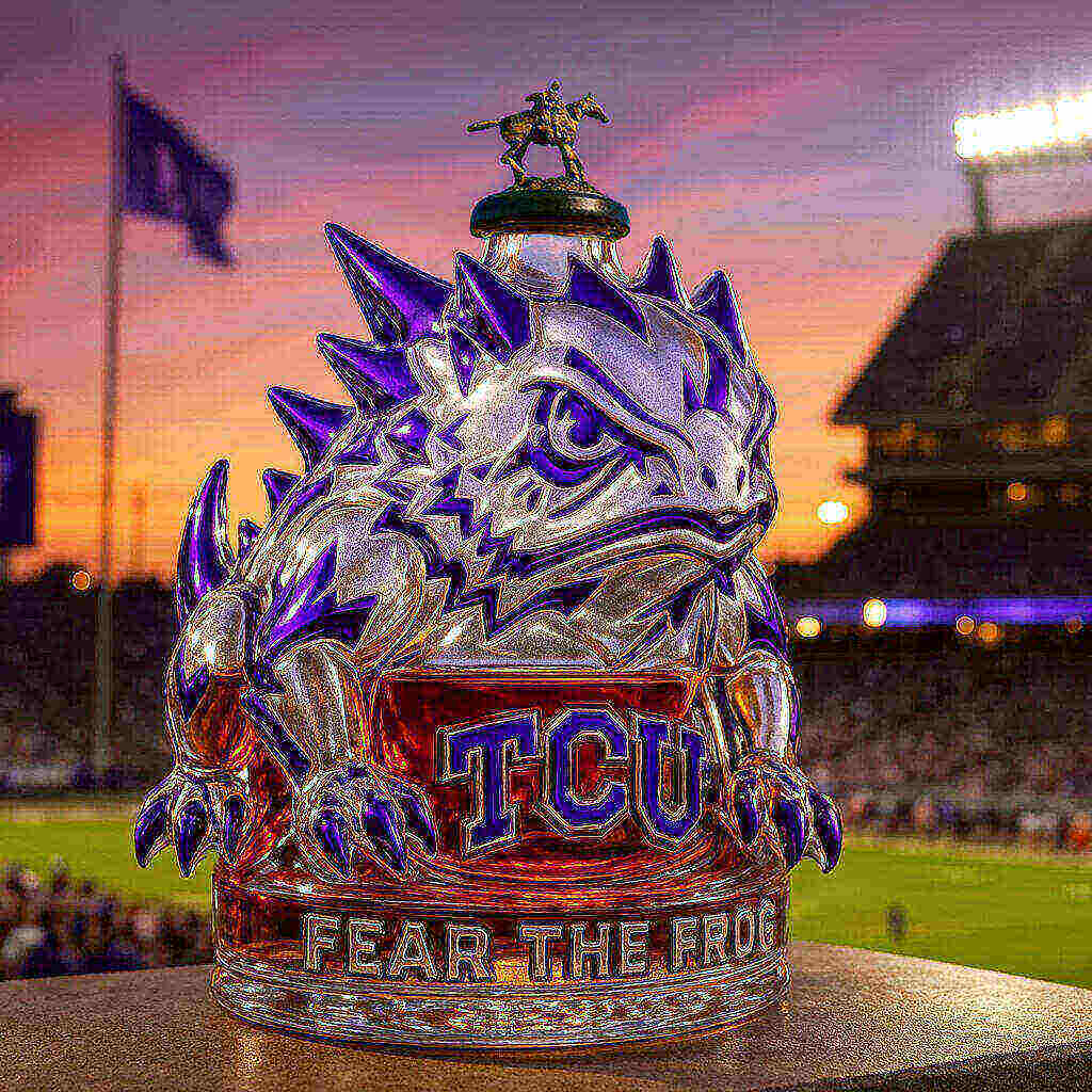 TCU Horned Frogs Limited Edition Whiskey Bottle