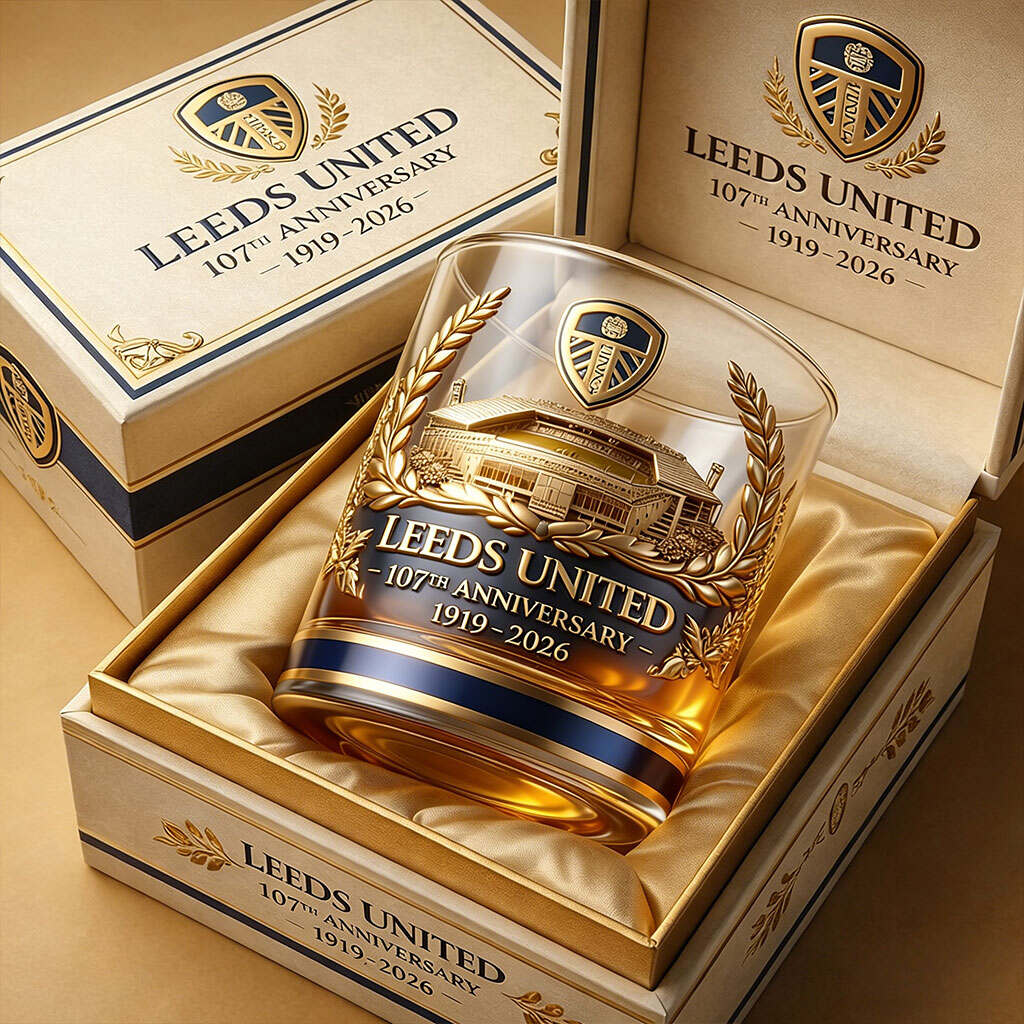 Leeds United’s 107th Anniversary Whiskey Glass
