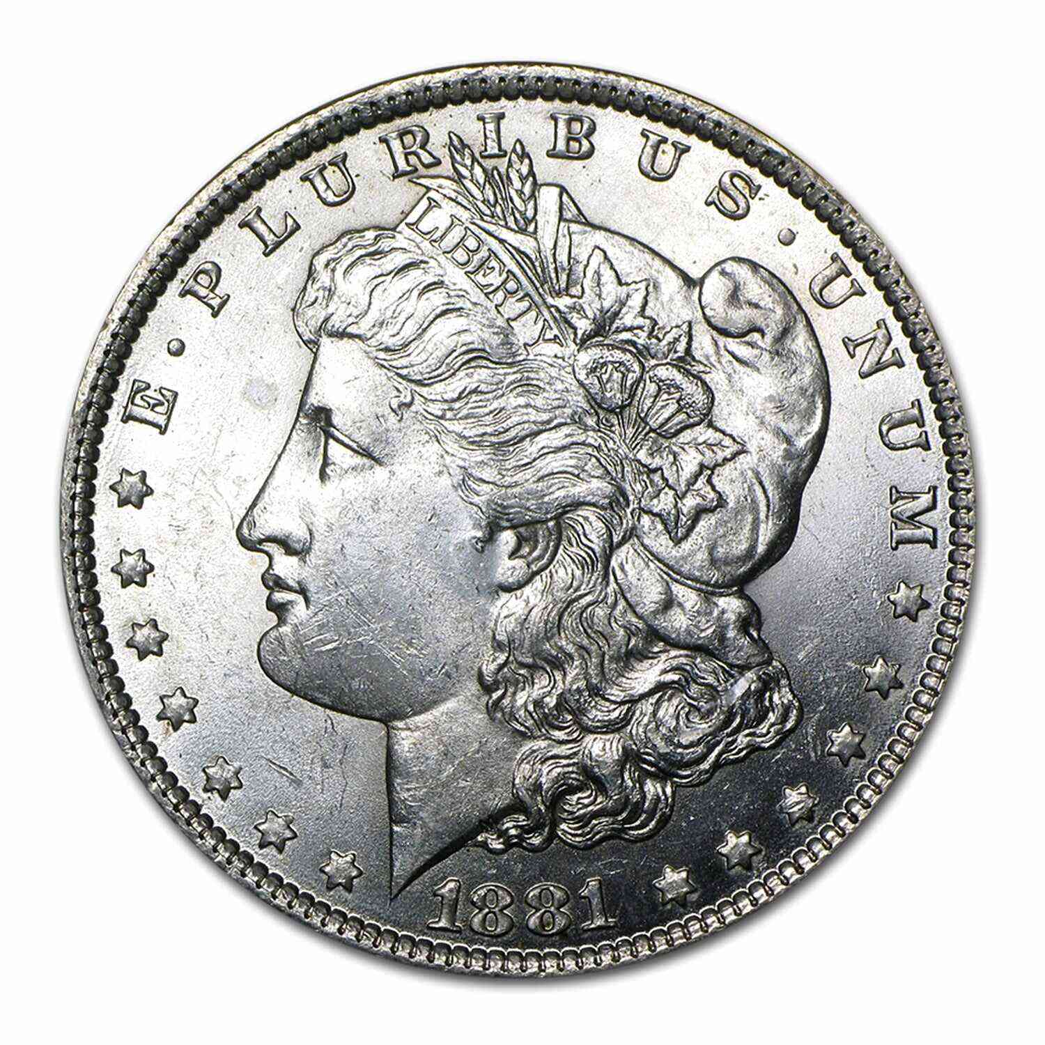1881 S Morgan Commemorative Silver Dollar Brilliant Uncirculated (BU)