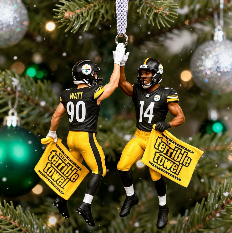 Steelers Victory High-Five Ornament