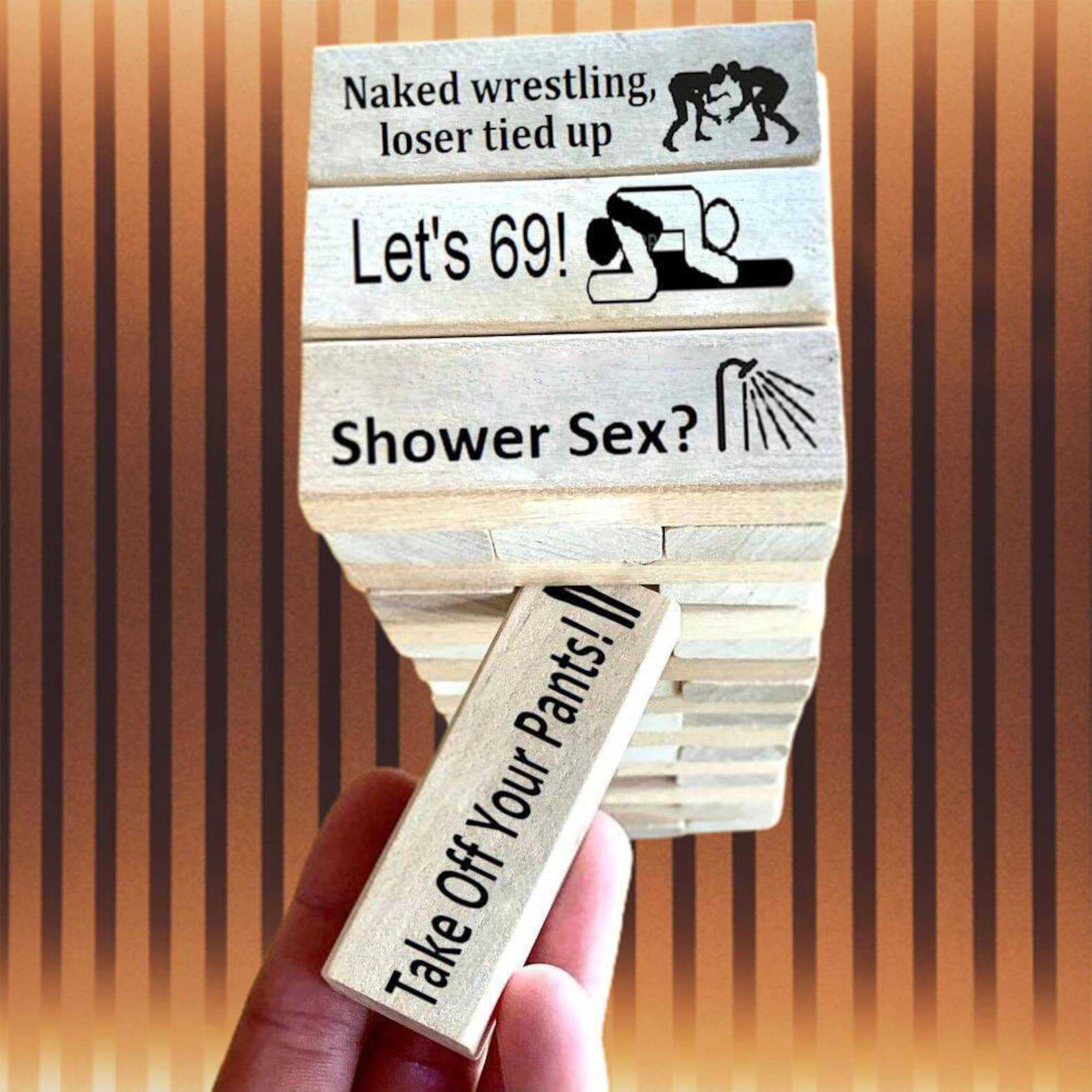 Naughty Block Tower Game