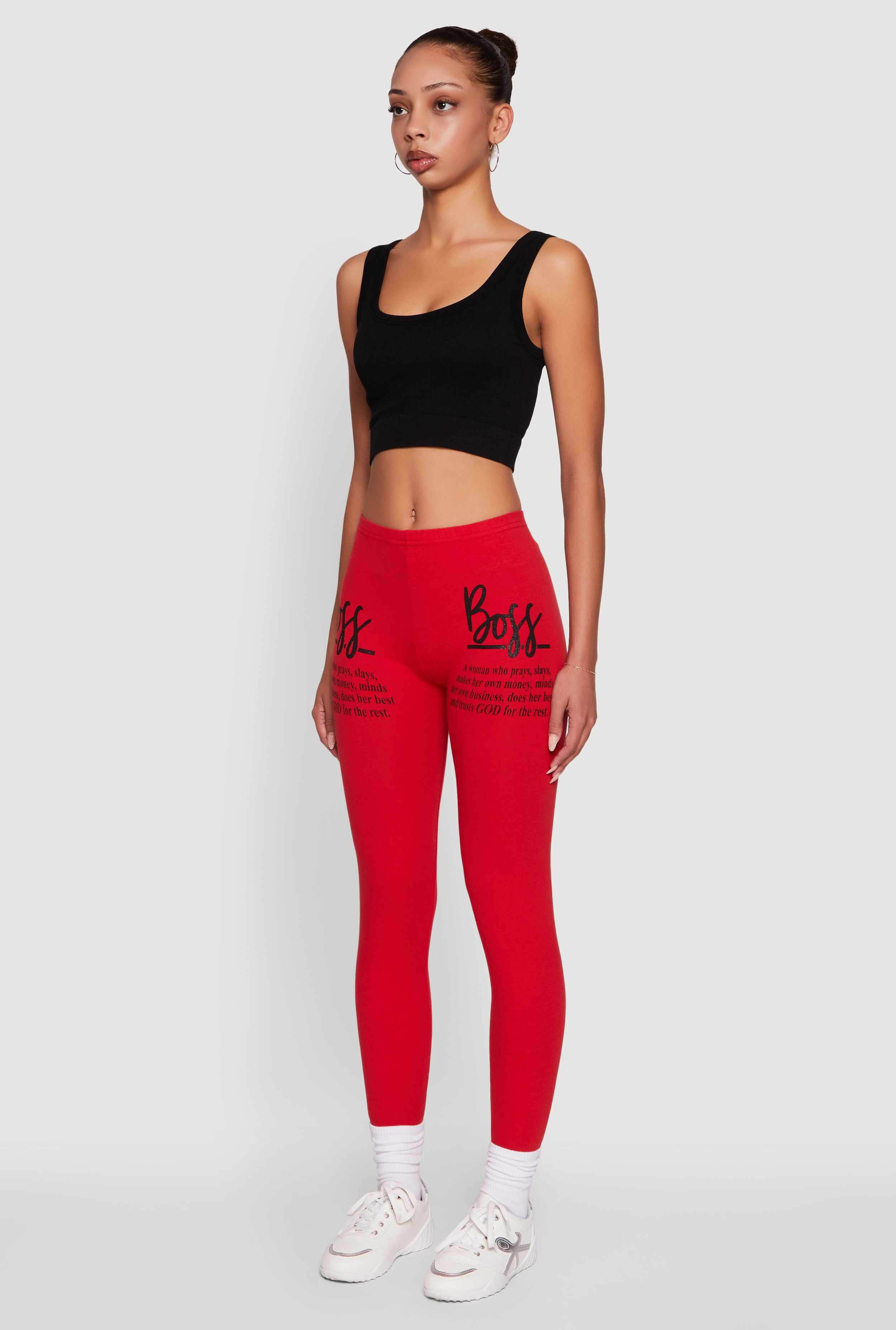 Trendy Boss Graphic Leggings