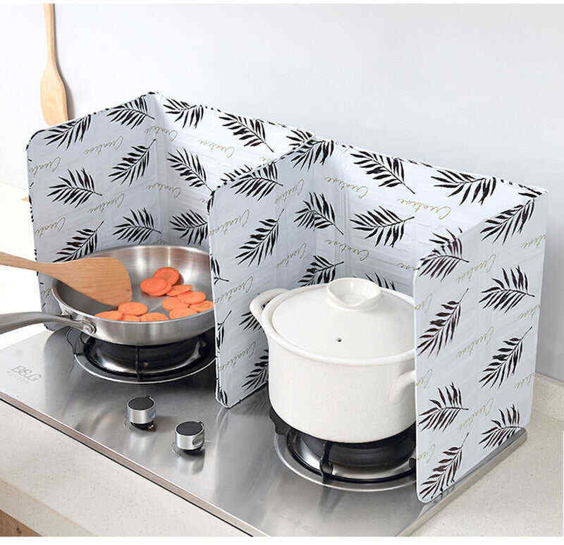 Aluminum Foldable Kitchen Gas Stove Baffle Plate