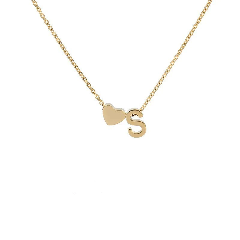 🔥Last Day 69% OFF ✨Personalized Gold Heart A-Z Initial Necklace Jewelry Gift for Her