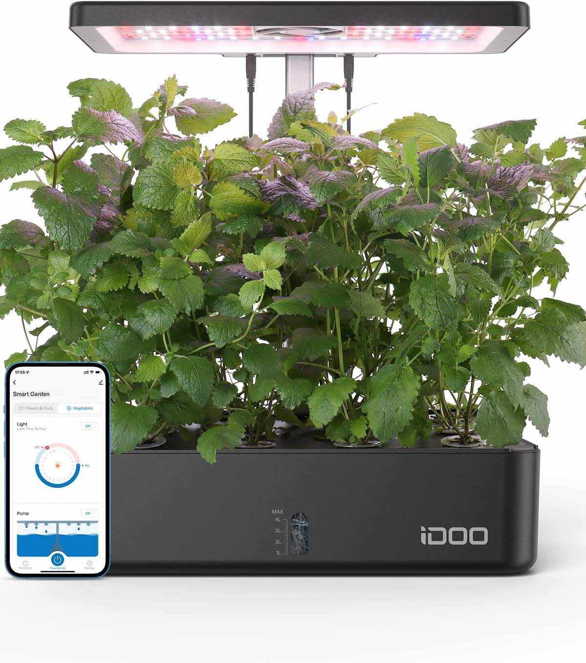 Hydroponics Growing System 12Pods, Indoor Garden with LED Grow Light