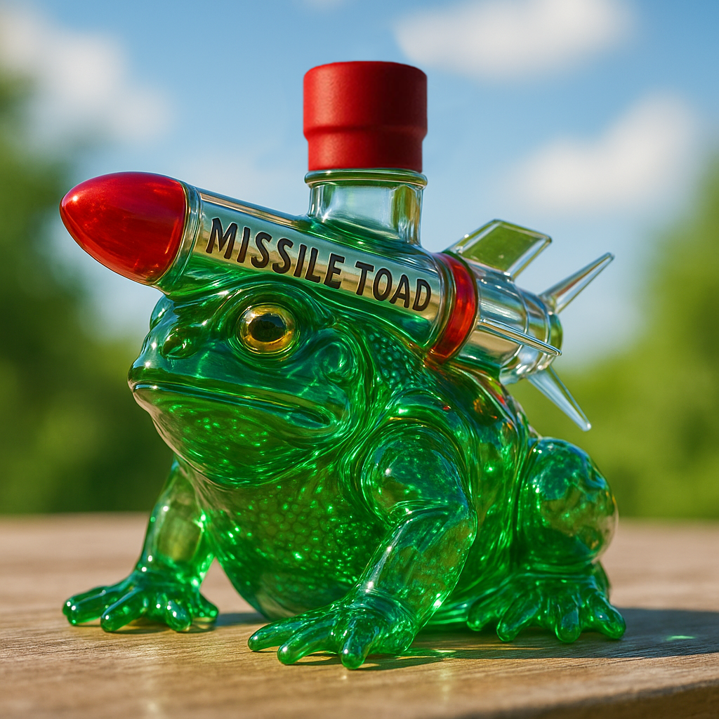 Missile Toad Whiskey Bottle