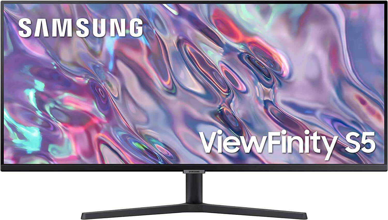 34-Inch ViewFinity S50GC Series Ultra-WQHD Monitor, 100Hz, 5ms, HDR10, AMD FreeSync, Eye Care, Borderless Design, PIP, PBP, LS34C502GANXZA, 2023