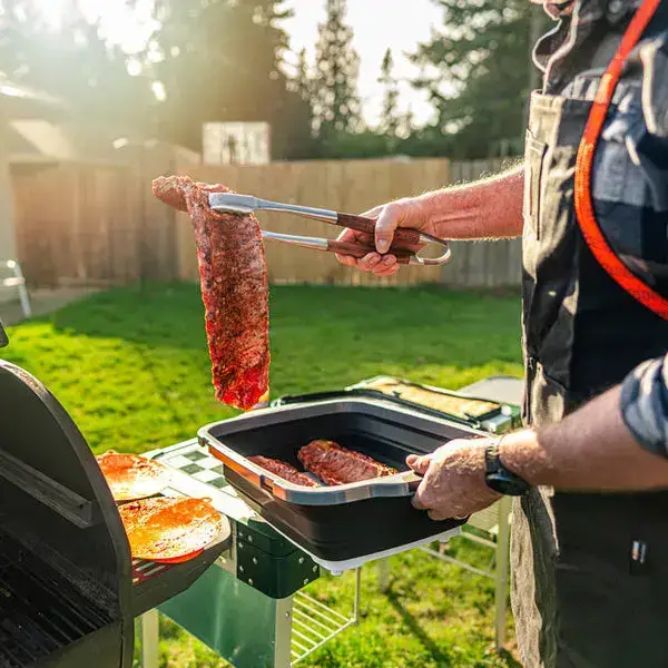 3pc Collapsible BBQ Prep Tub Set