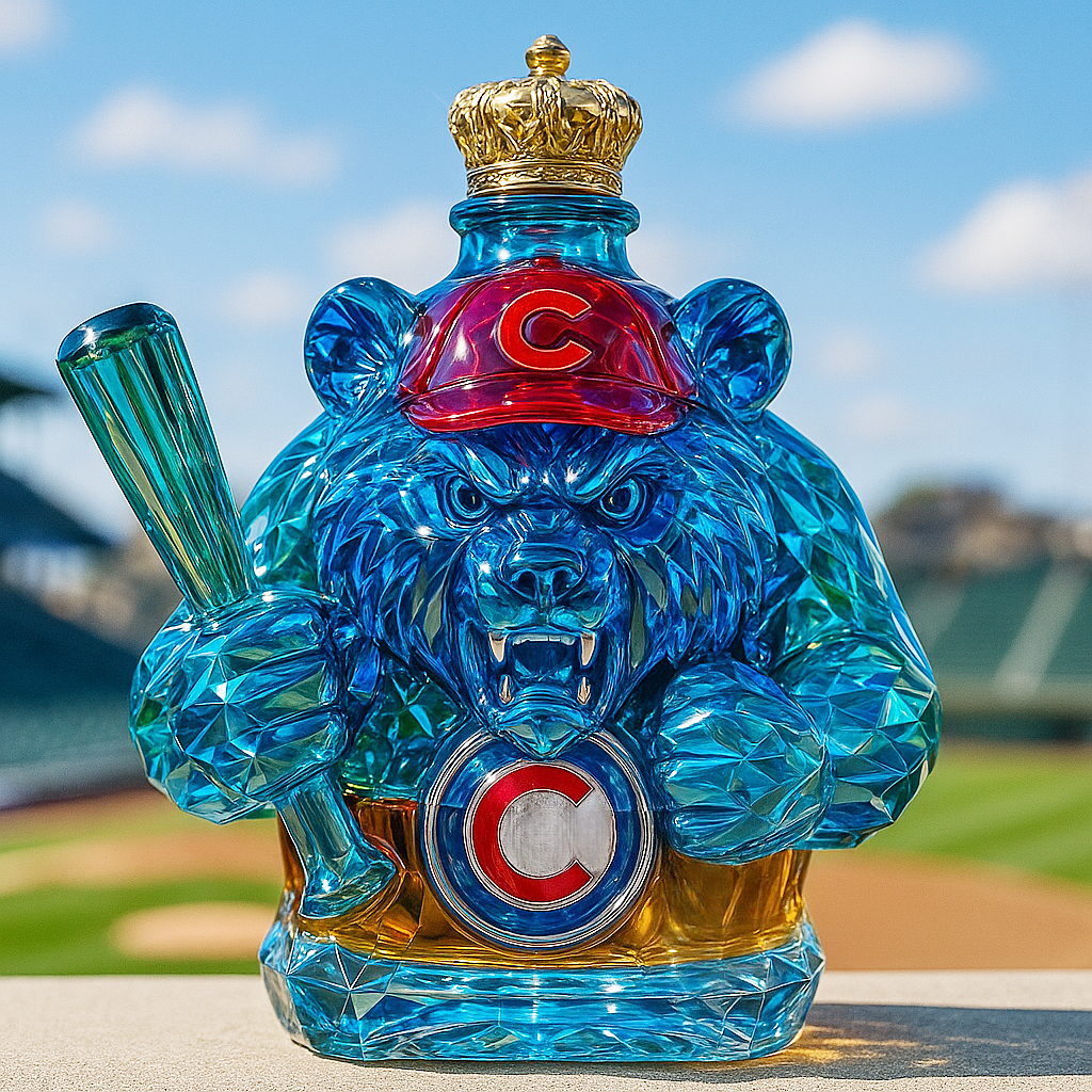 Chicago Cubs Whiskey Bottle