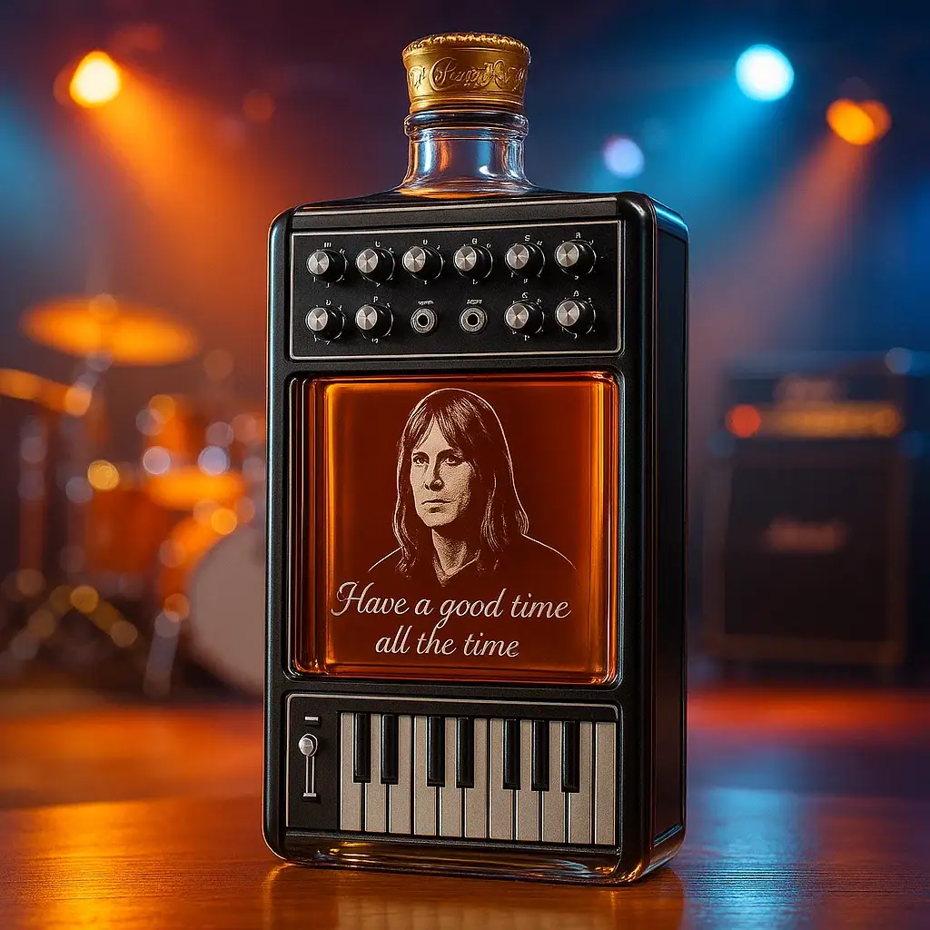 Viv Savage Synthesizer Whiskey Commemorative Bottle