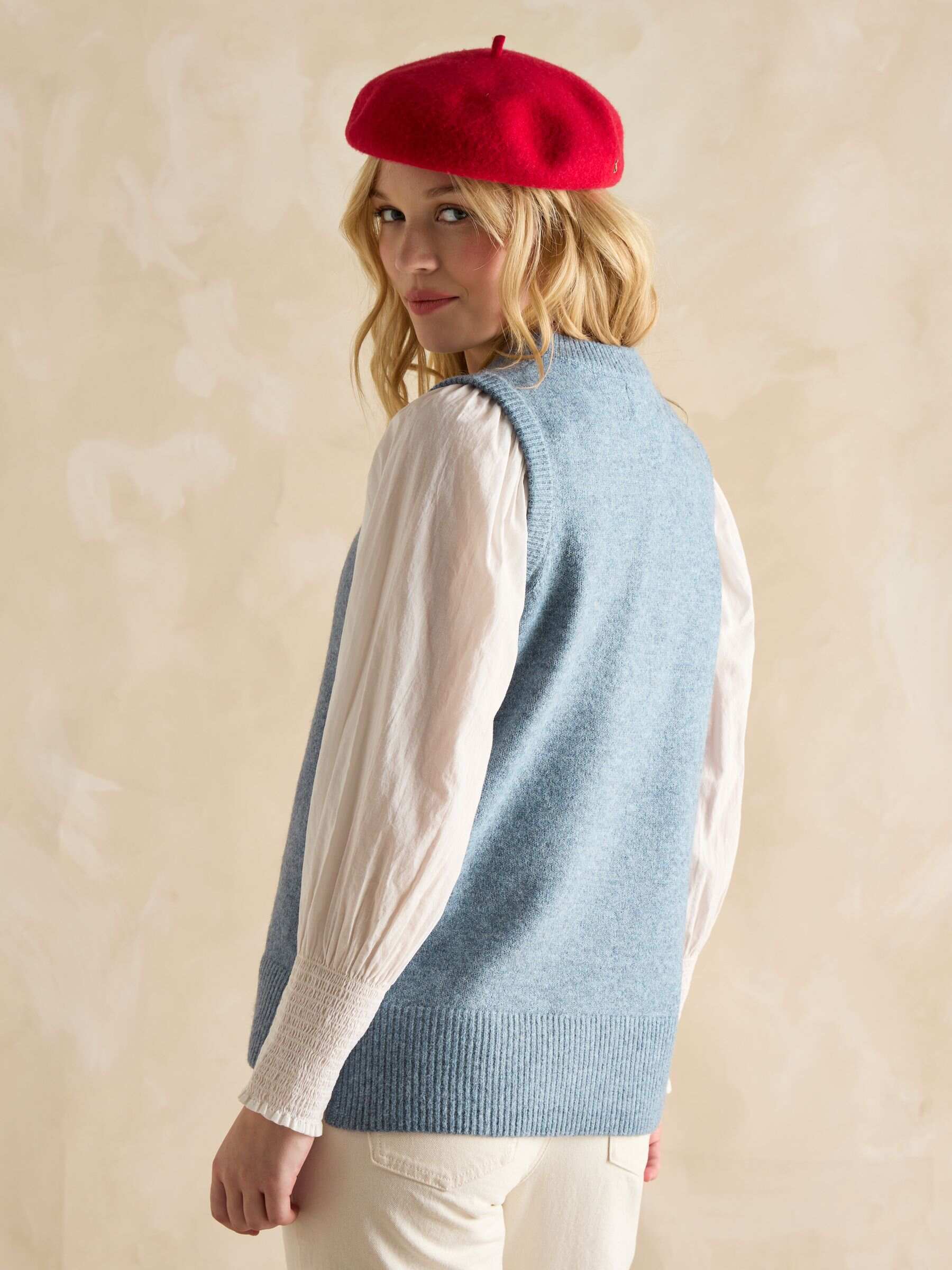Holly Blue Knitted Vest