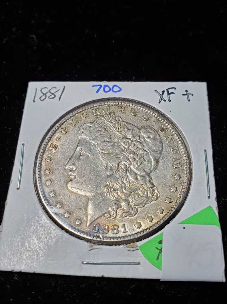 1881 Morgan Silver Dollar Coin - XF+ - Lot# 700