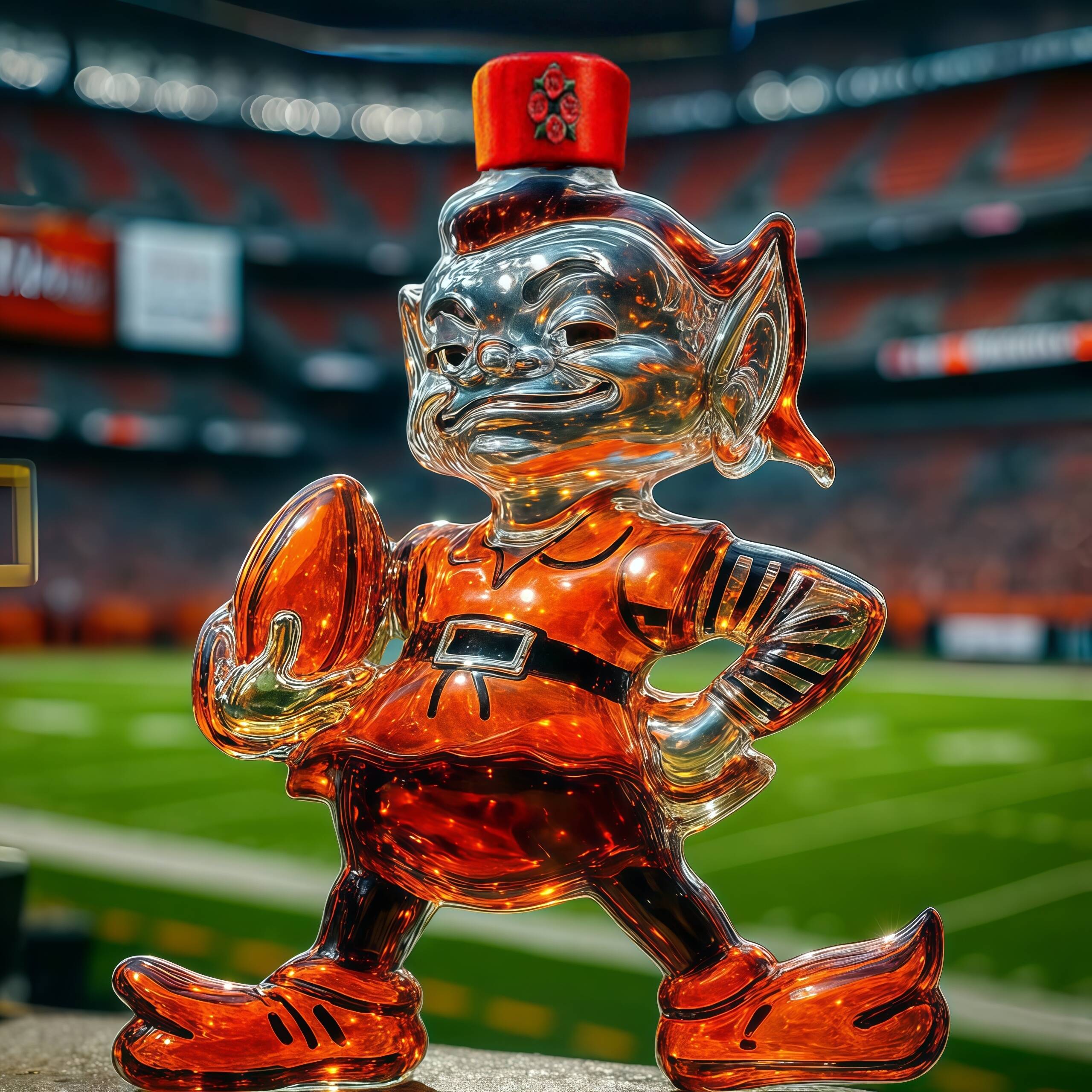 Cleveland Browns whiskey bottle