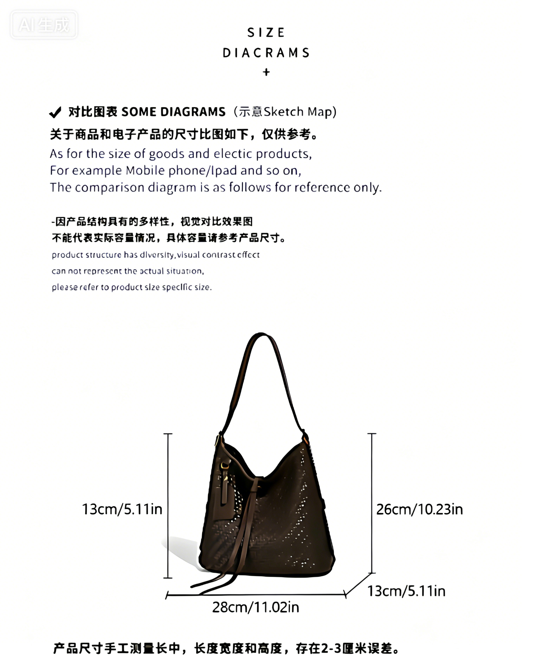 Fashionable handbag women use