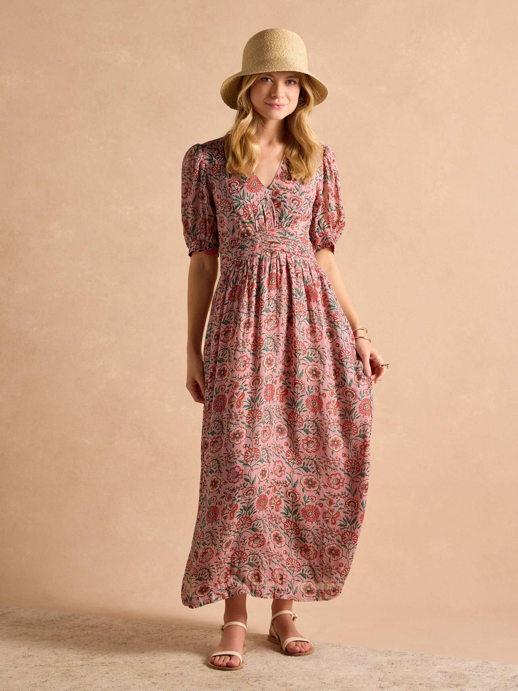 Hannah Pink Maxi Dress