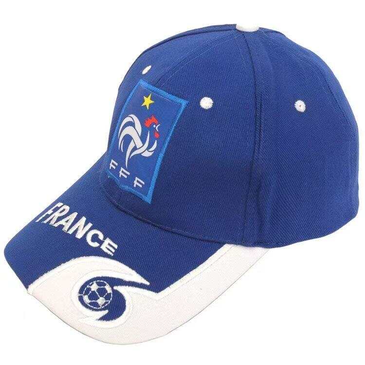 France Themed Football Fan Baseball Cap - Adjustable Embroidered Hat