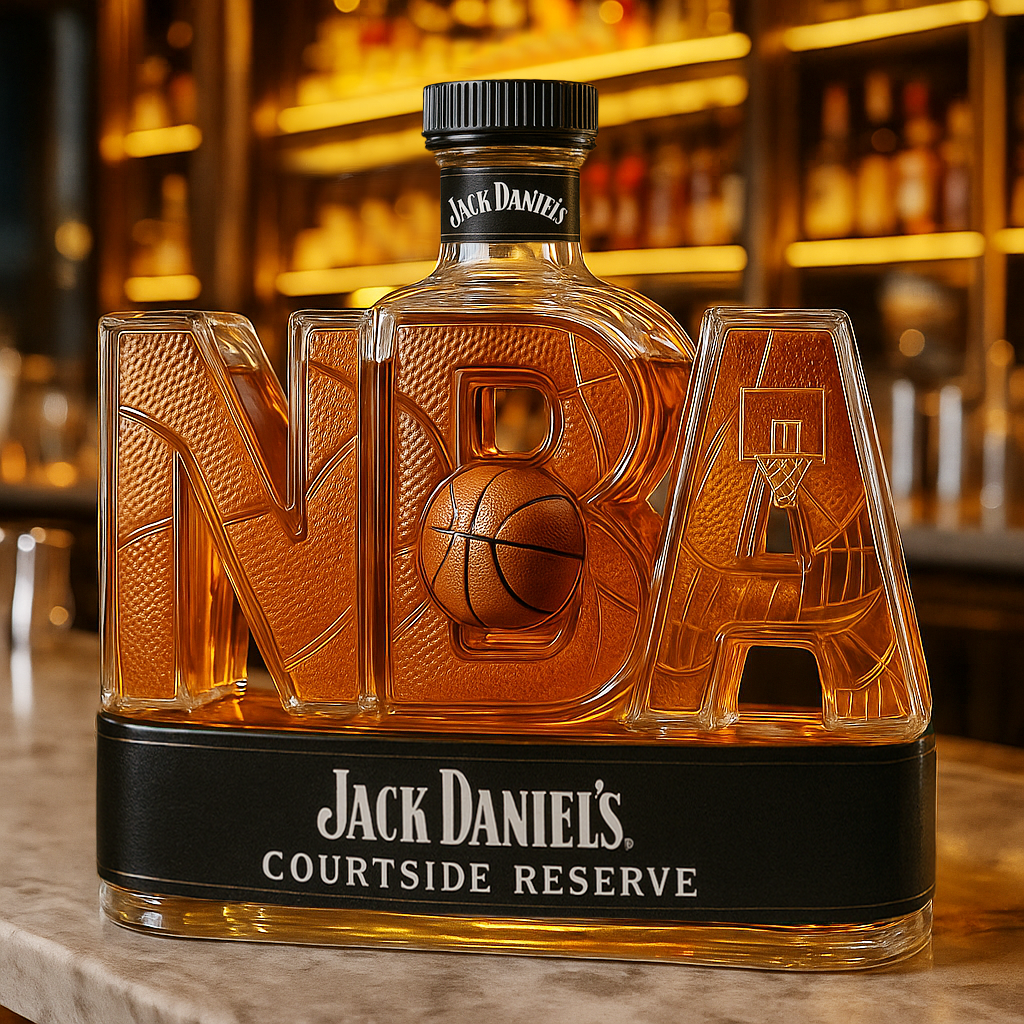 Basketball Association Whiskey Bottle
